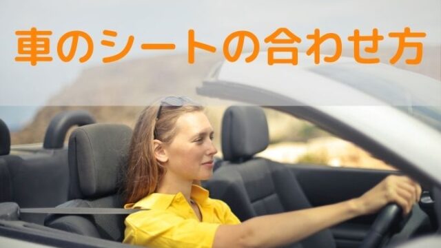 ペーパードライバーでも簡単 車のシート の合わせ方 ペーパードライバー脱出宣言
